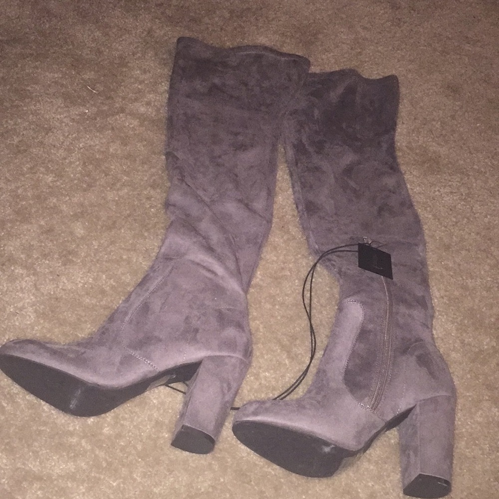 Forever 21 thigh high heel boots new